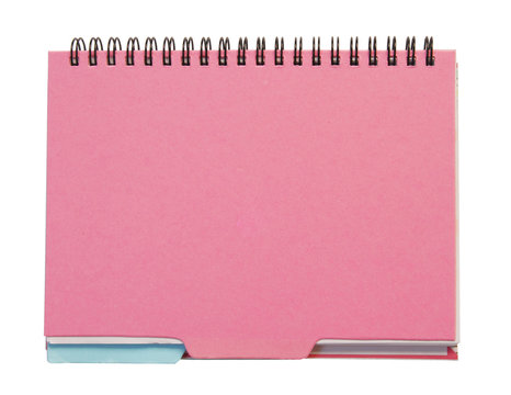 The pink cover of Note book 1