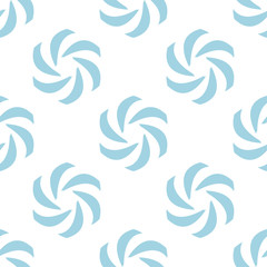 Fototapeta na wymiar Floral seamless pattern. Blue wallpaper background