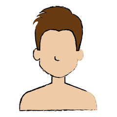 young man shirtless avatar character