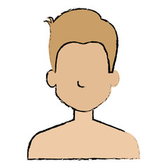 young man shirtless avatar character