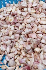Garlic cloves for cooking at street food