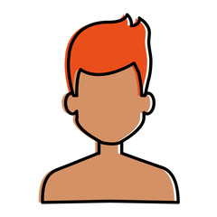 young man shirtless avatar character