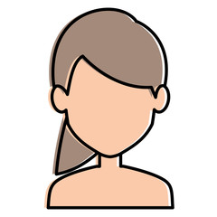 beautiful woman shirtless avatar character