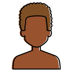 young black man shirtless avatar character