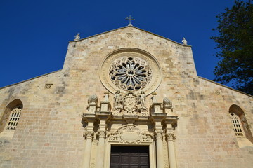 Fototapeta na wymiar Puglia - facciata della Cattedrale di Otranto