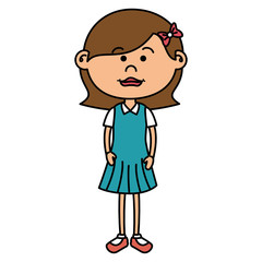 beautiful little girl character