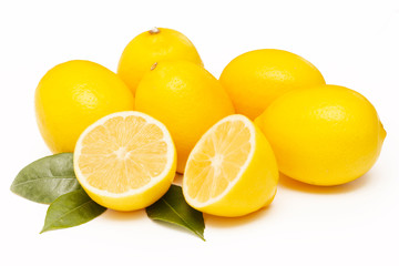 Lemon, studio image on white
