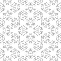 Gray seamless pattern on white background