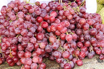 Fresh fruit grapes delicious at street food