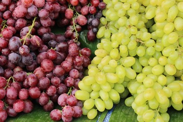 Fresh fruit grapes delicious at street food