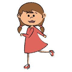 beautiful little girl character