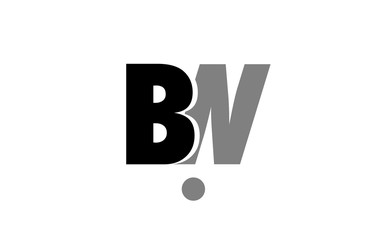 bn b n black white grey alphabet letter logo icon combination