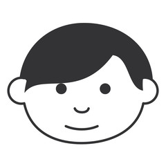 little boy head avatar character