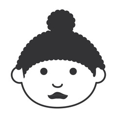 beautiful little girl character