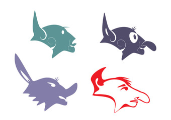 Fototapeta premium головы