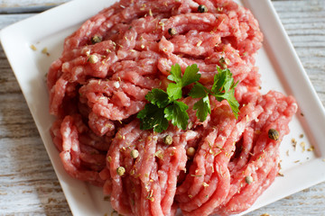 Minced meat with spices