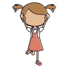 beautiful little girl character