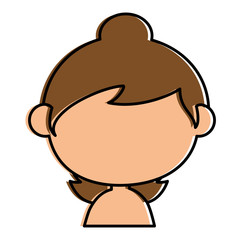 beautiful little girl shirtless character