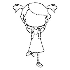 beautiful little girl character