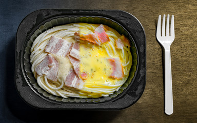 Half Cooked Cabonara with Bacon