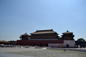 Tourists visiting Forbidden Palace in Beijing. Pic was taken in September 2017