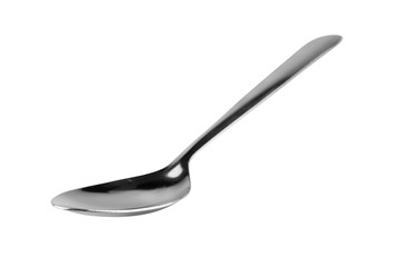 stanless spoon isolated on a white background