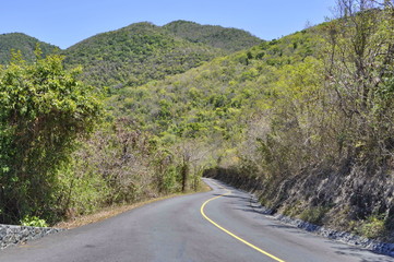 A Road in St. John, US Virgin Islands