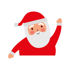 christmas portrait happy santa claus character
