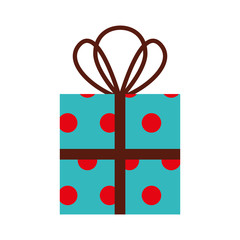 christmas gift box wrappied ribbon celebration decoration