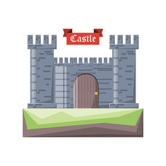 Castle of palace medieval and fairytale theme Vector illustration