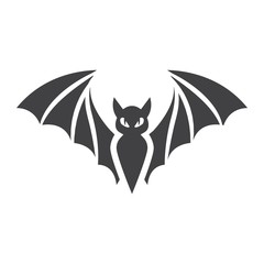 Bat glyph icon, halloween and scary, animal sign vector graphics, a solid pattern on a white background, eps 10.