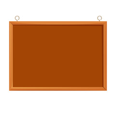 Bulletin board realistic vector illustration isolated on white