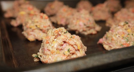 Turkey and beef vegetable meatballs.