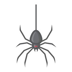 Spider filled outline icon, halloween and scary, danger sign vector graphics, a colorful line pattern on a white background, eps 10.