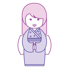 little japanese doll kawaii character