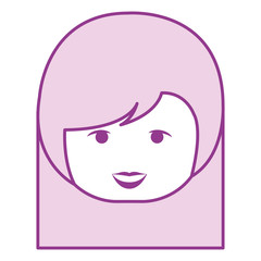 little japanese doll head kawaii character