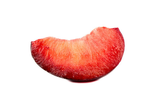 Slice red plum