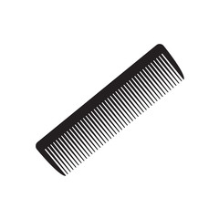 black comb icon- vector illustration