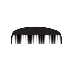 black comb icon- vector illustration