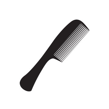 recommend clip art: black comb icon- vector illustration