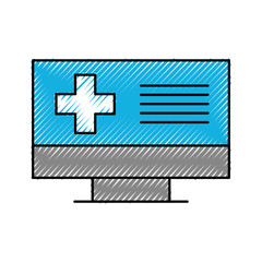screen computer cross medical online support digital