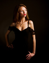 Fototapeta premium Young glamor woman