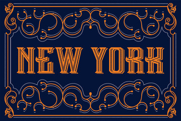 New-York typography design