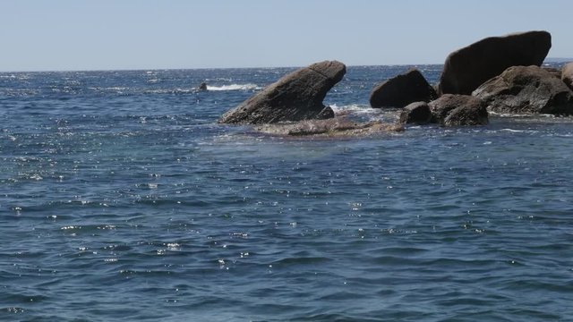  Beautiful French coast scenery by the day - Mediterranean sea water color