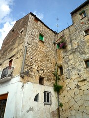 Fototapeta na wymiar フォンディの家々、イタリア