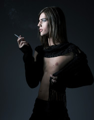 fashion male smoking