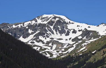Fototapeta na wymiar A View of Handies Peak in the San Juan Mountains