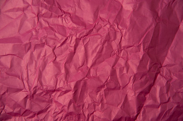 Crumpled pink paper texture