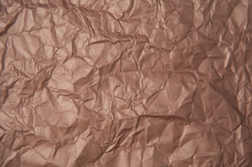 Crumpled brown paper texture