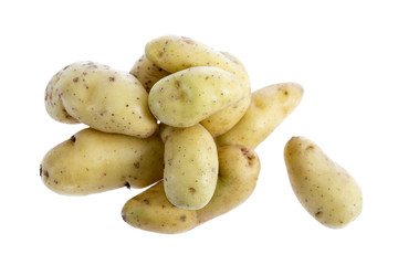 new potato tuber isolated on white background cutout